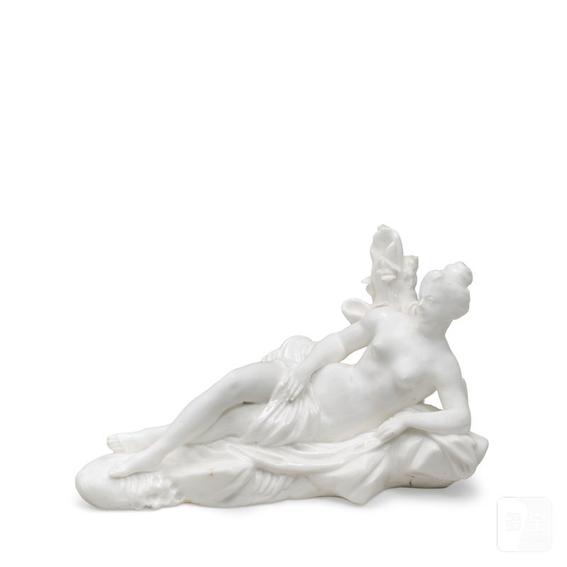 A Vincennes white figure of a Naiad or "Baigneuse", circa 1750 - 图1